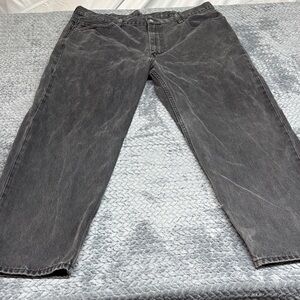Levi’s Men’s Vintage Style Washed Black 550 Jeans